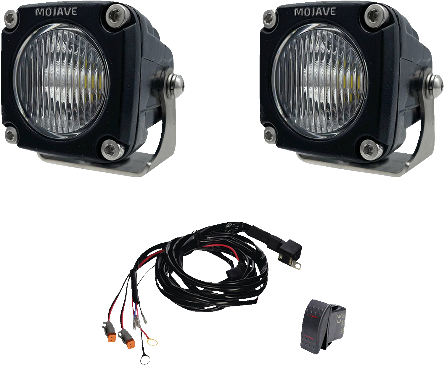 ALL BALLS TLM2-KIT 2-Inch LED Racing Light Kit with Waterproof Housing