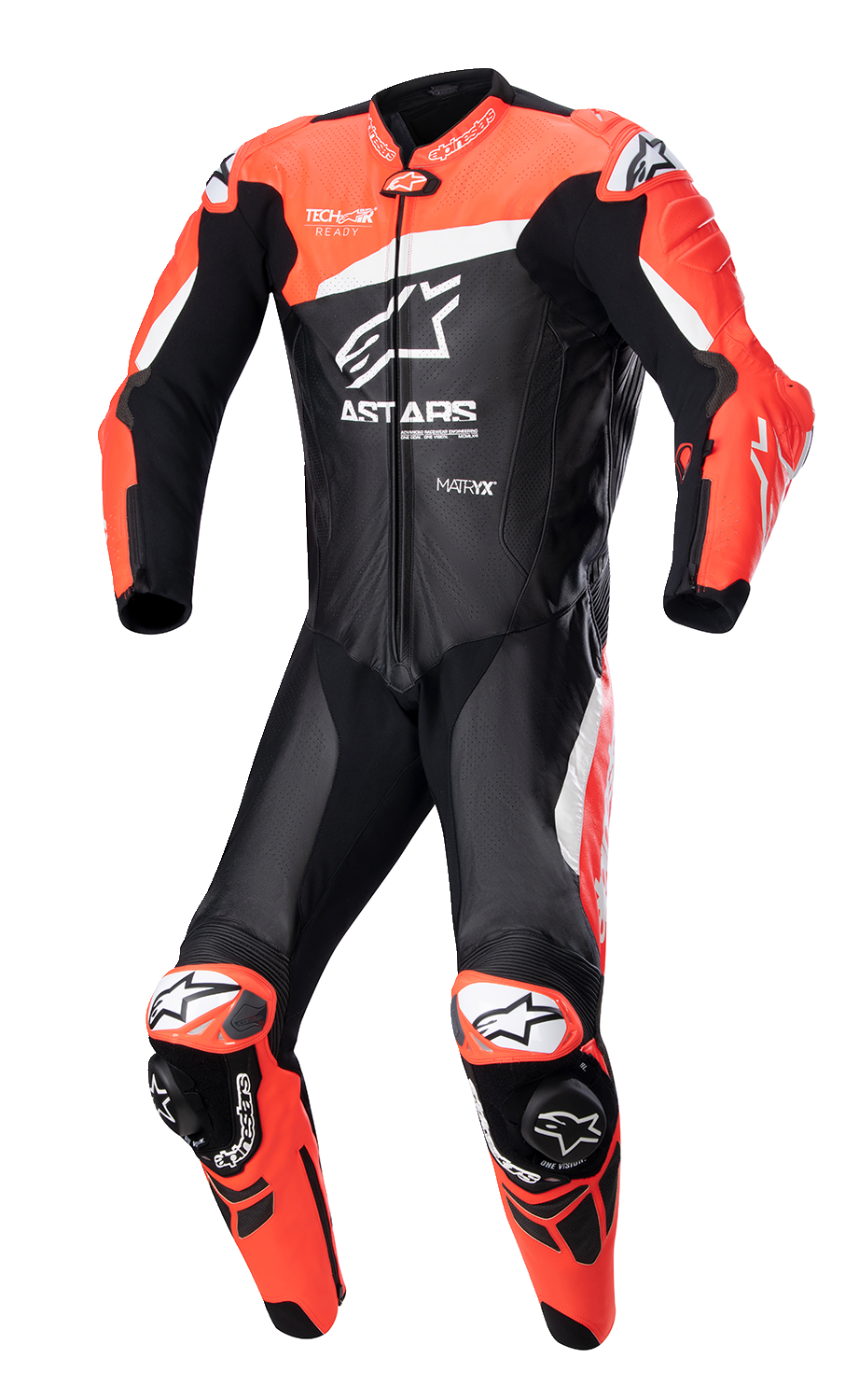 ALPINESTARS GP Plus v4 Leather Suit - Black/Red Fluo/White - US 46 / EU 56 3150523132156