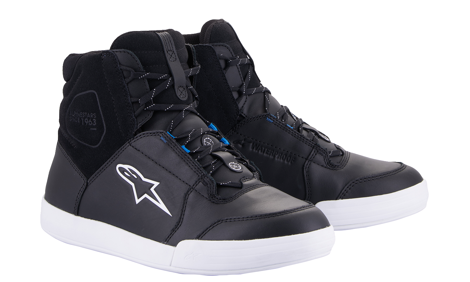 ALPINESTARS Chrome Shoes - Waterproof - Black/White - US 13 / EU 47 2543123-157-13