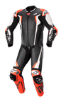 ALPINESTARS Racing Absolute v2 1-Piece Leather Suit - Black/White/Red Fluo - US 44 / EU 54 3156323123154