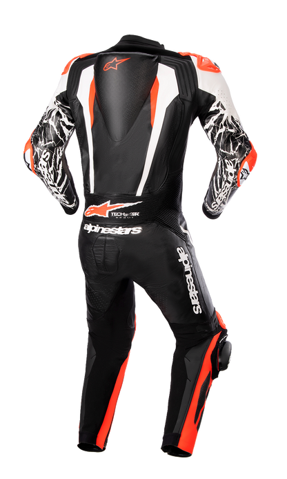 ALPINESTARS Racing Absolute v2 1-Piece Leather Suit - Black/White/Red Fluo - US 44 / EU 54 3156323123154