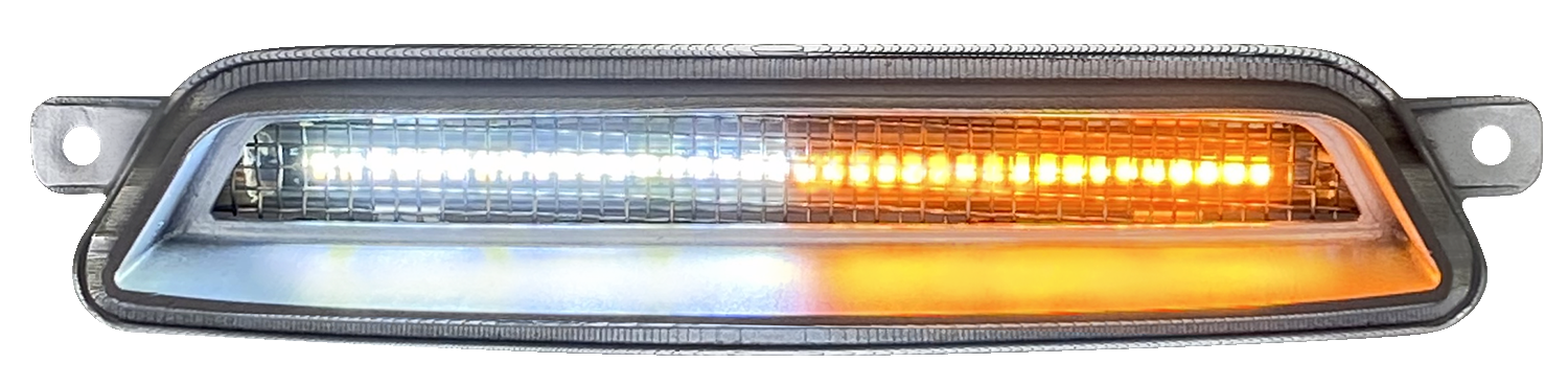 CUSTOM DYNAMICS Fairing Vent Light - LED - Chrome CD-IND-V-C