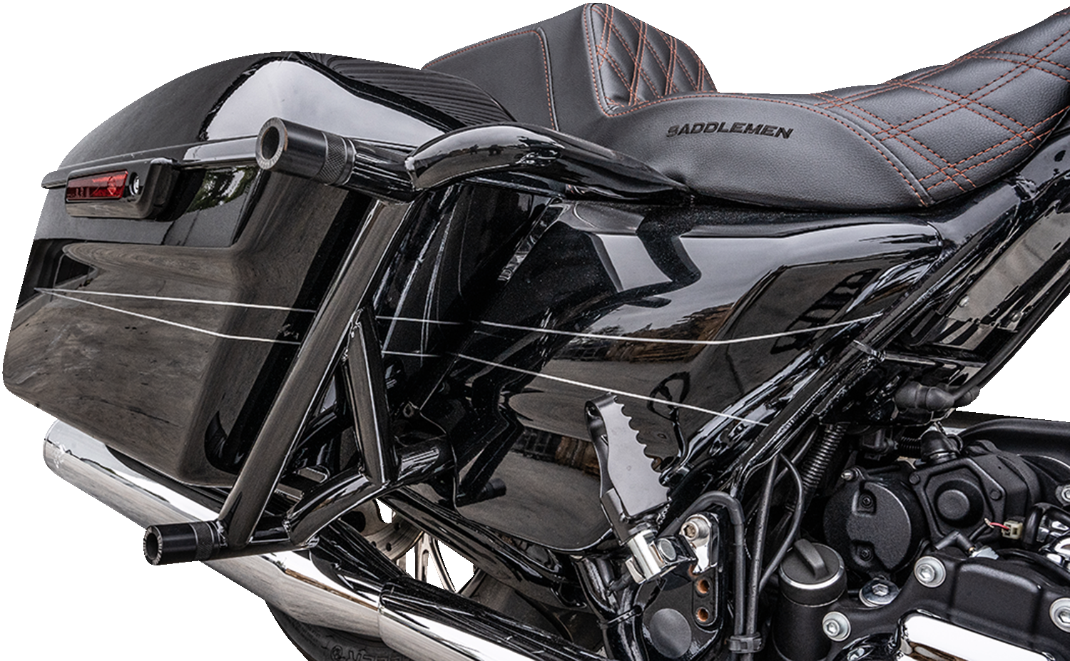 BURLY BRAND Brawler Kit - Black - HD Touring B10-3013B