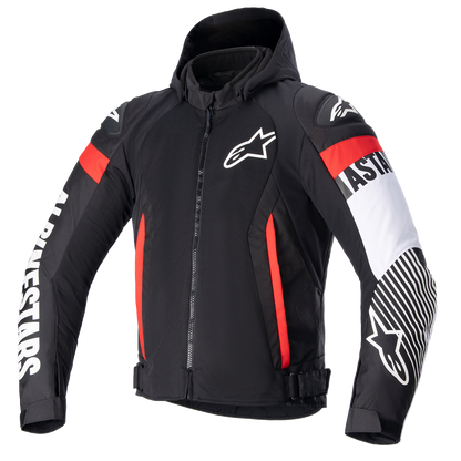 ALPINESTARS Zaca Air Jacket - Black/White/Red Fluo - 3XL 3306423-1231-3X