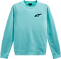 ALPINESTARS Ageless Crew Fleece - Aqua - 2XL 12325102072062X