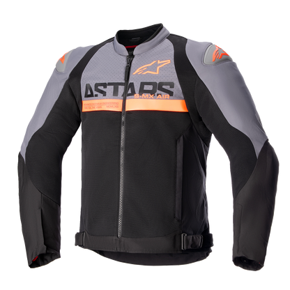 ALPINESTARS SMX Air Jacket - Dark Gray/Black/Orange Fluo - 2XL 3306523-914-2XL