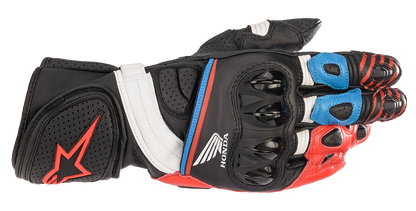 ALPINESTARS Honda GP Plus R v2 Gloves - Black/Bright Red/Blue - XL 3556321-1317-XL