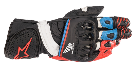 ALPINESTARS Honda GP Plus R v2 Gloves - Black/Bright Red/Blue - XL 3556321-1317-XL