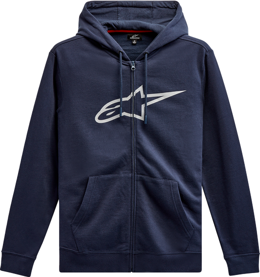 ALPINESTARS Ageless II Zip Hoodie - Navy/Gray - 2XL 10385305270112X