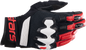 ALPINESTARS Halo Gloves - Black/White/Bright Red - 3XL 3504822-1304-3X