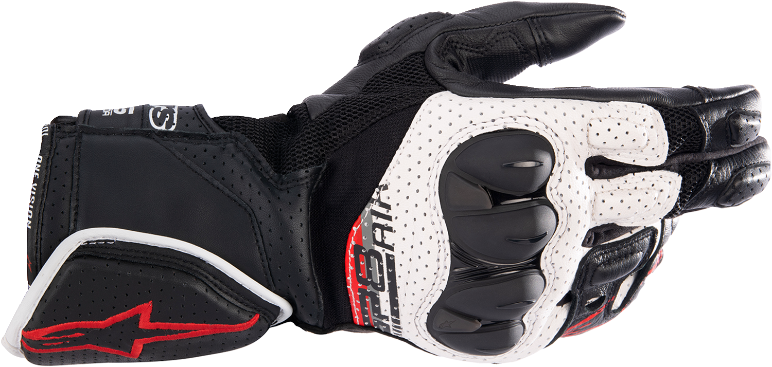 ALPINESTARS SP-8 Air V3 Gloves - Black/White/Bright Red - Medium 3558621-1304-M