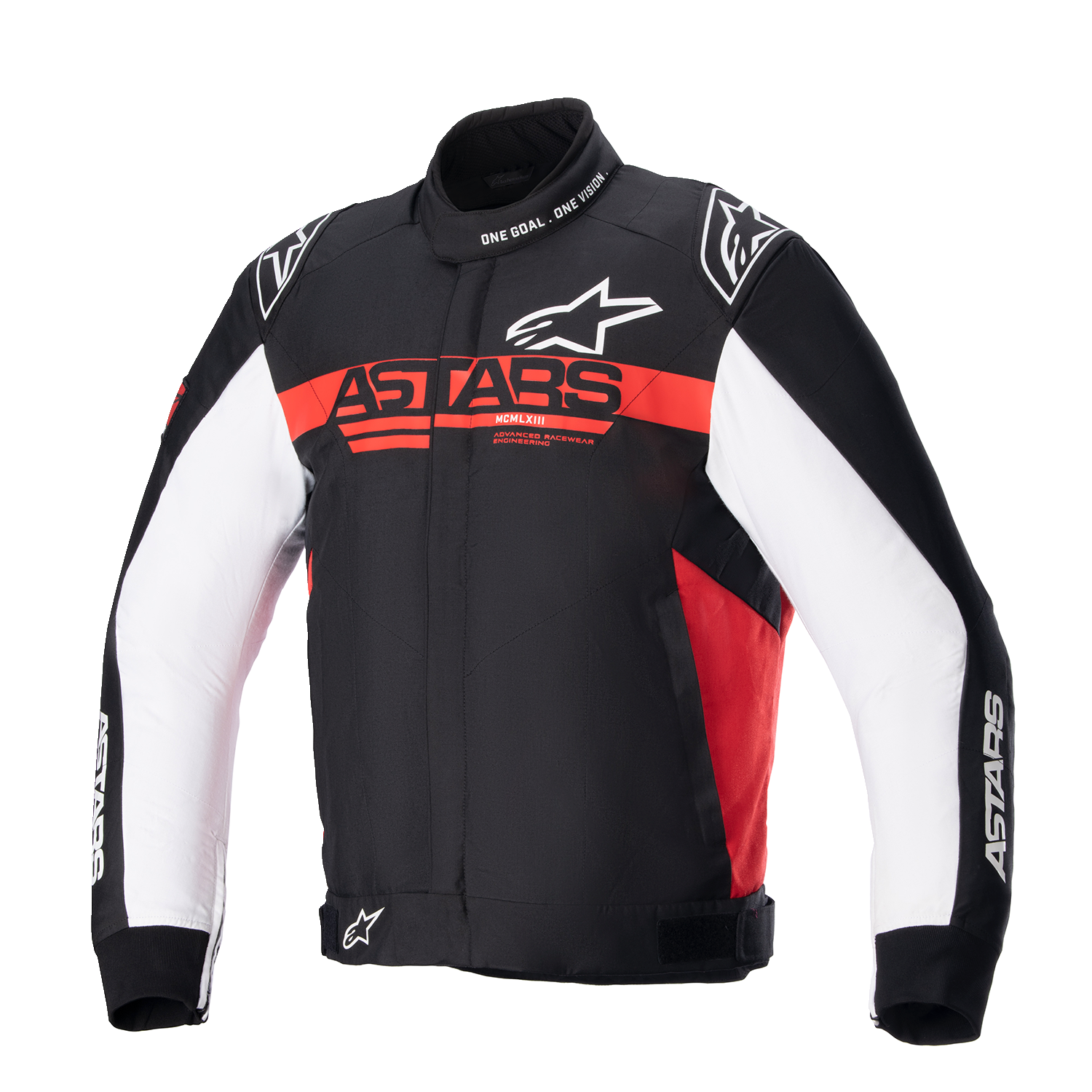 ALPINESTARS Monza Sport Jacket - Black/Bright Red/White - 2XL 3306723-1342-2X