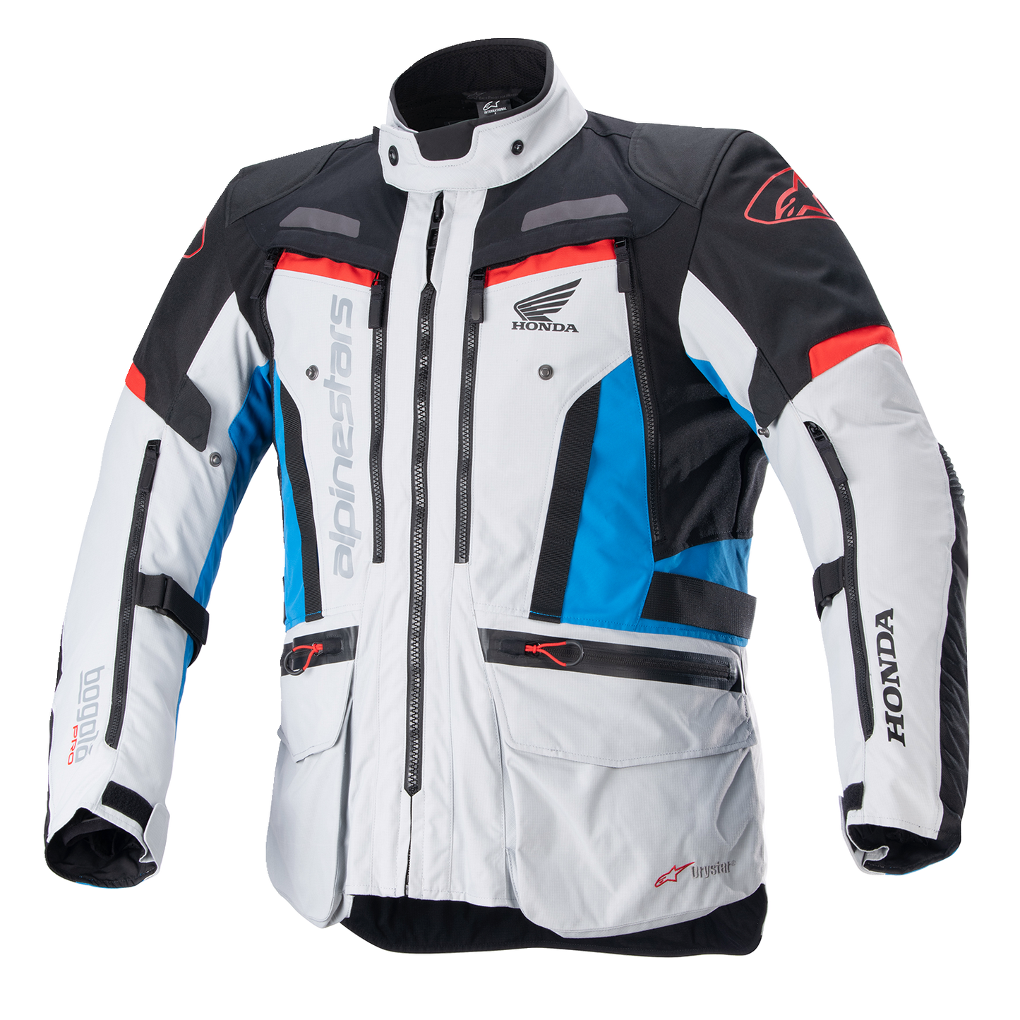 ALPINESTARS Honda Bogotà Pro Drystar® Jacket - Gray/Black/Red/Blue - Medium 3206723-9173-M