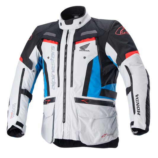 ALPINESTARS Honda Bogotà Pro Drystar® Jacket - Gray/Black/Red/Blue - Medium 3206723-9173-M