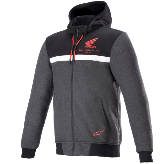 ALPINESTARS Honda Chrome Street Hoodie - Black/Gray/Red - 2XL 4201323-1908-2X