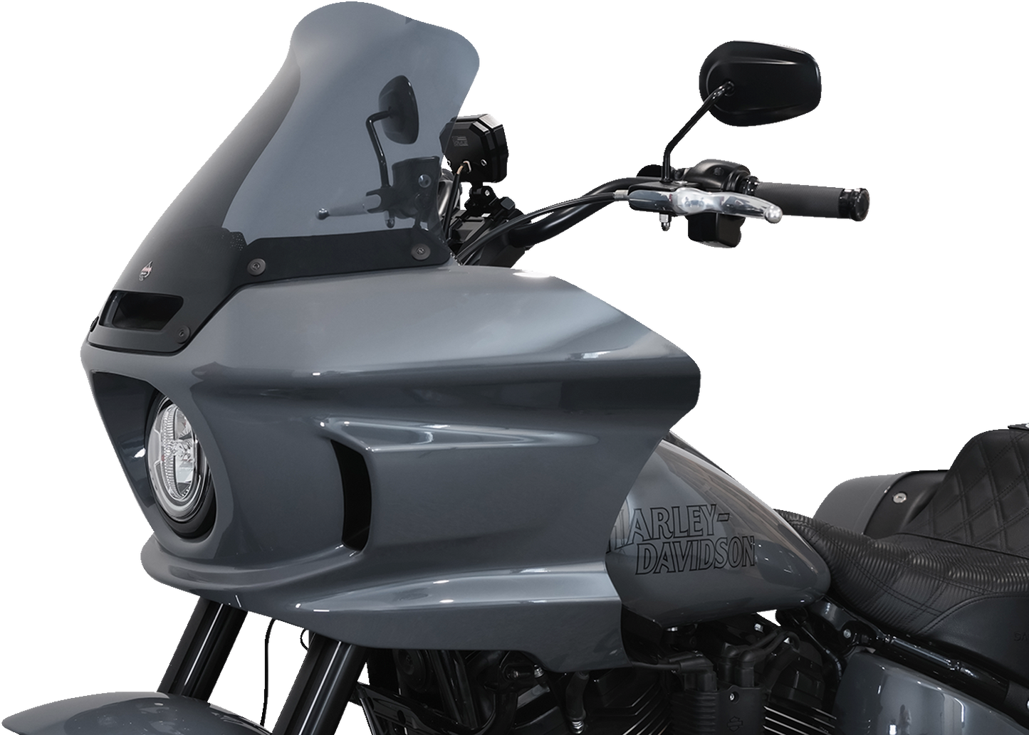 KLOCK WERKS Flare® Windshield - 10" - Dark Smoke - FXLRST KWW-02-0611-DS