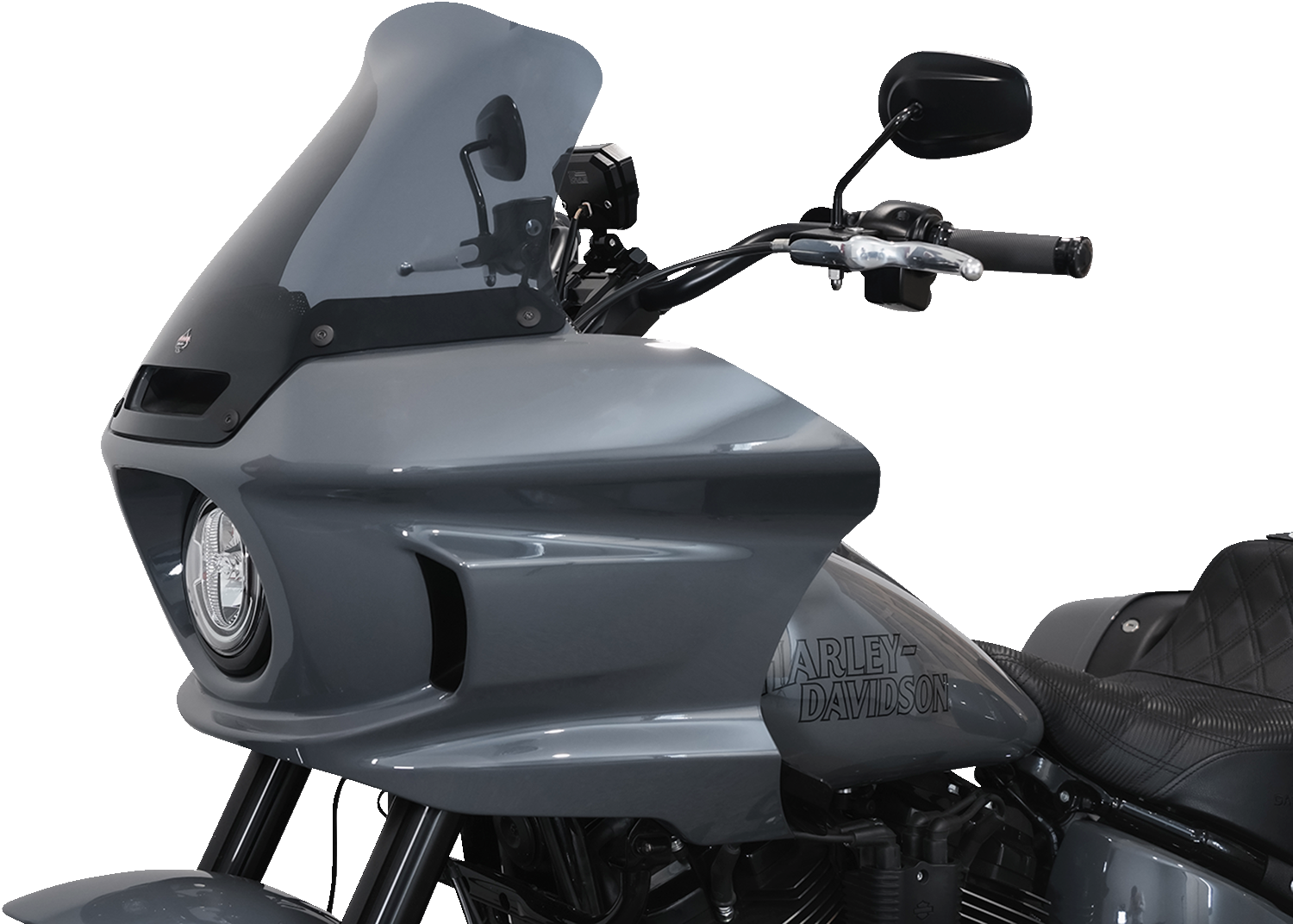KLOCK WERKS Flare® Windshield - 10" - Dark Smoke - FXLRST KWW-02-0611-DS