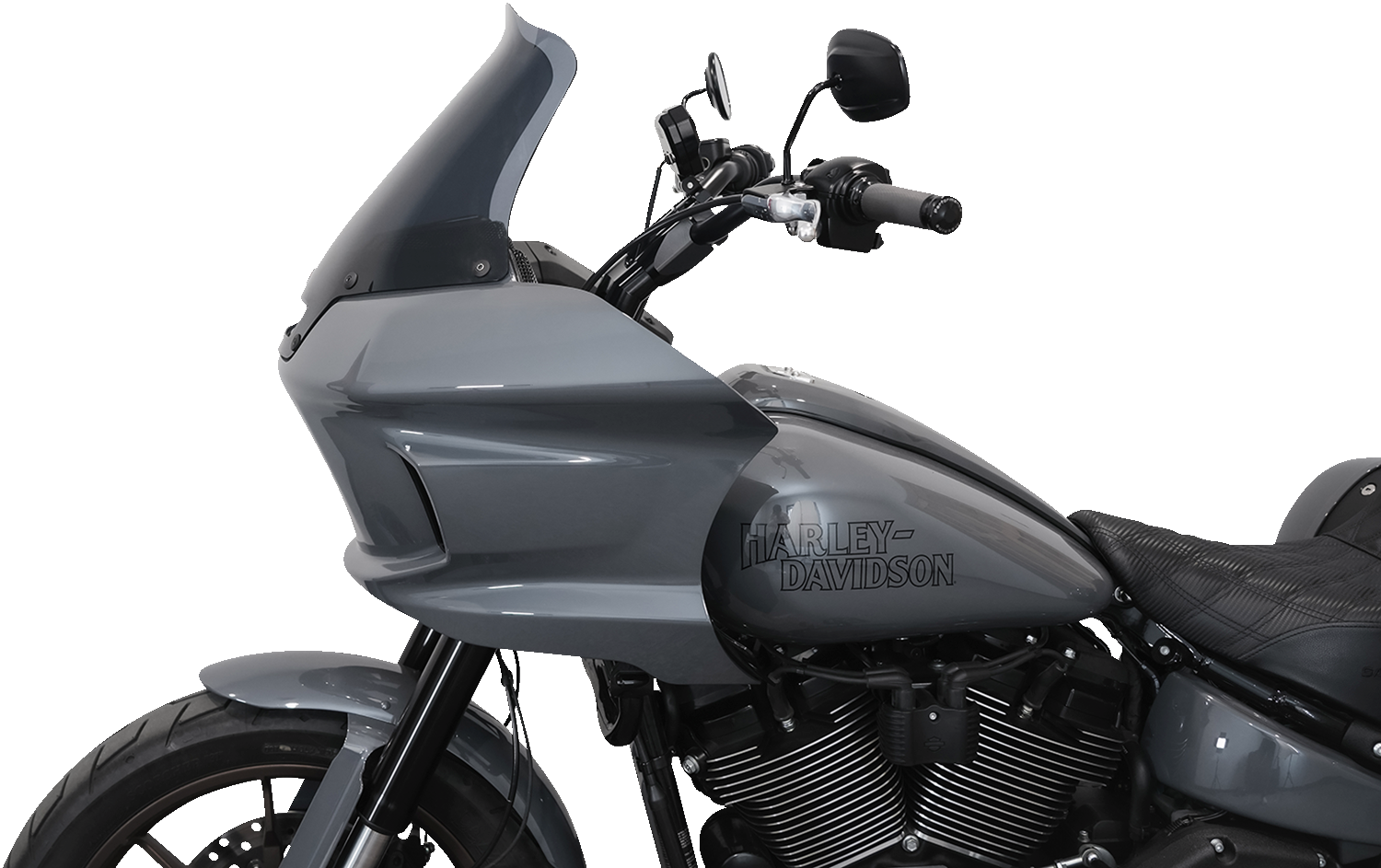 KLOCK WERKS Flare® Windshield - 10" - Dark Smoke - FXLRST KWW-02-0611-DS