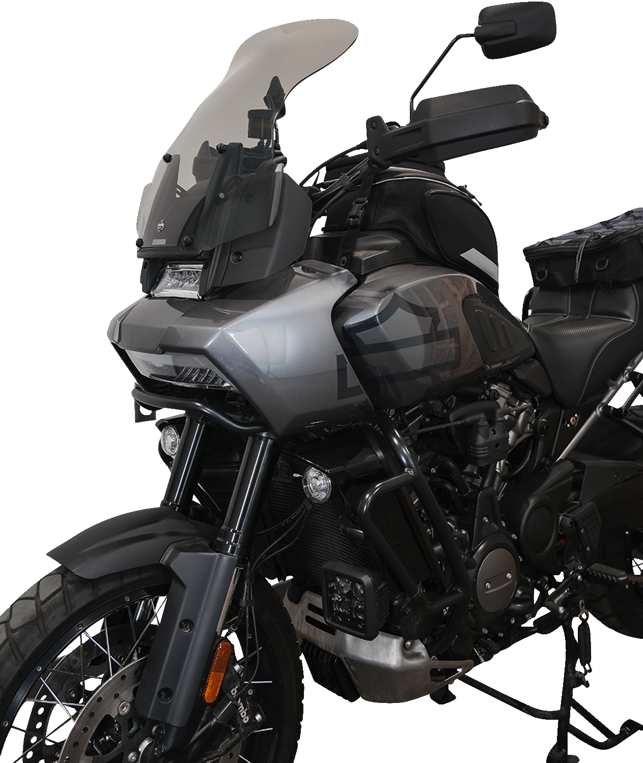 KLOCK WERKS Flare® Windshield - 15-1/2" - Tint - '21-'25 Pan America KWW-03-0001-T