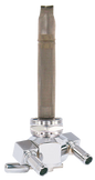 PINGEL Power Flo™ Fuel Valve - 22 mm - Hex - 90° - Chrome 3311-D-CH