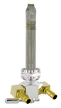 PINGEL Power Flo™ Fuel Valve - 22 mm - Hex - 90° - Aluminum 3311-D-AH