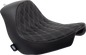 DRAG SPECIALTIES SEATS Solo Seat - Double Diamond - Silver Stitching - FL/FX '18-'23 0802-1514