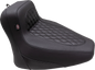 MUSTANG Squareback Seat - Solo - Black - Diamond Stitch - Chief '22-'24 88201