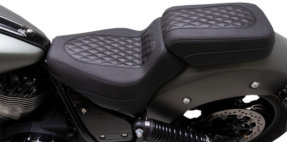 MUSTANG Squareback Seat - Solo - Black - Diamond Stitch - Chief '22-'24 88201