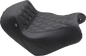 MUSTANG Squareback/Fastback Solo Seat - Black - Diamond Stitch - Vulcan S '15-'23 76430