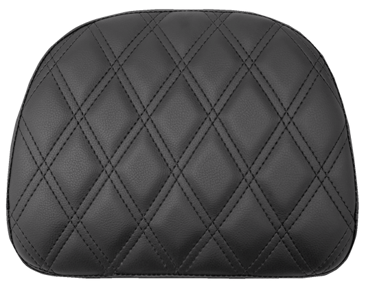 SADDLEMEN Touring Sissy Bar Pad - Black - Lattice Stitch - Indian '14-'22 061143