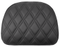 SADDLEMEN Touring Sissy Bar Pad - Black - Lattice Stitch - Indian '14-'22 061143