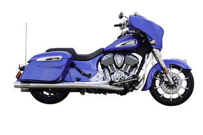 S&S CYCLE 4" Broadhead Slip-On Mufflers - Fishtail - Chrome 550-1077