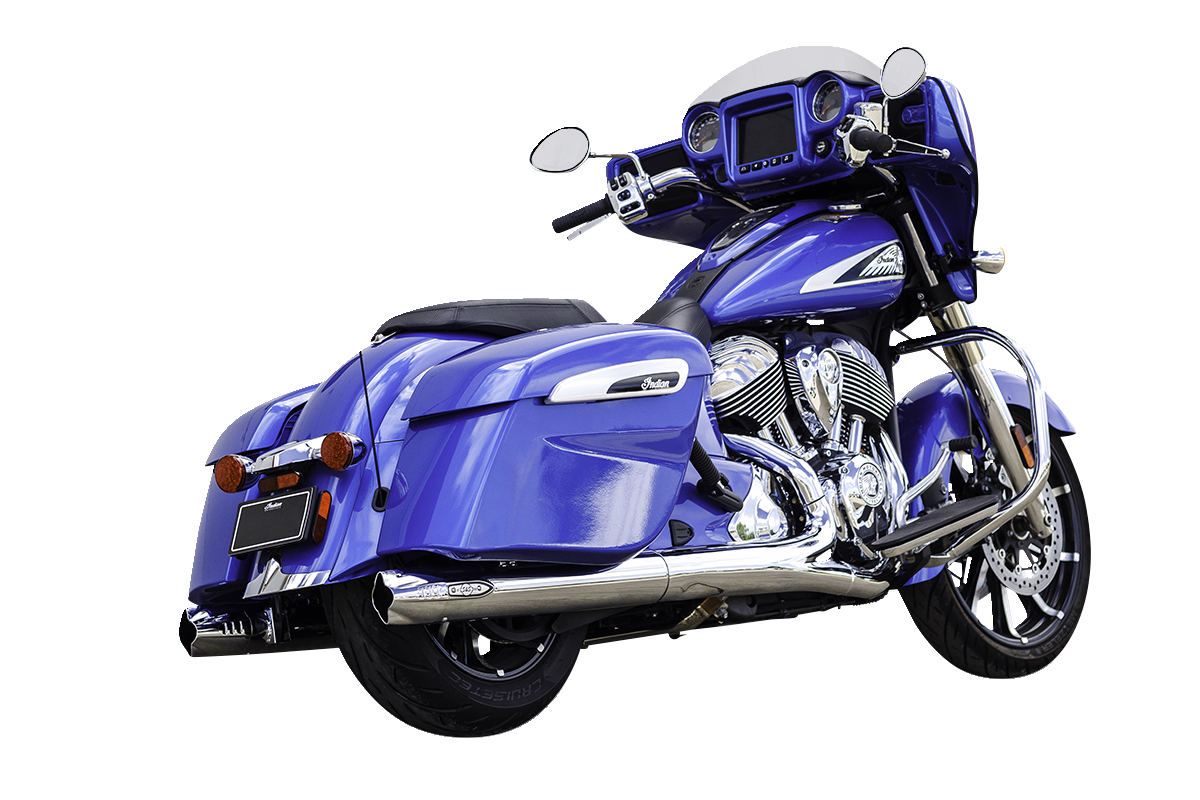 S&S CYCLE 4" Broadhead Slip-On Mufflers - Fishtail - Chrome 550-1077