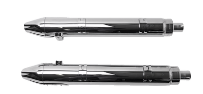S&S CYCLE 4" Broadhead Slip-On Mufflers - Fishtail - Chrome 550-1077