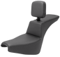 SADDLEMEN Tour Step-Up Seat - Rider Backrest - Plain - FXBB/FXST '18-'24 818-30-194BR