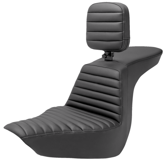 SADDLEMEN Tour Step-Up Seat - Rider Backrest - Tuck-n-Roll - FLSB/FXLR '18-'24 818-29-191BR