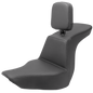 SADDLEMEN Tour Step-Up Seat - Rider Backrest - Plain - FLSB/FXLR '18-'24 818-29-194BR