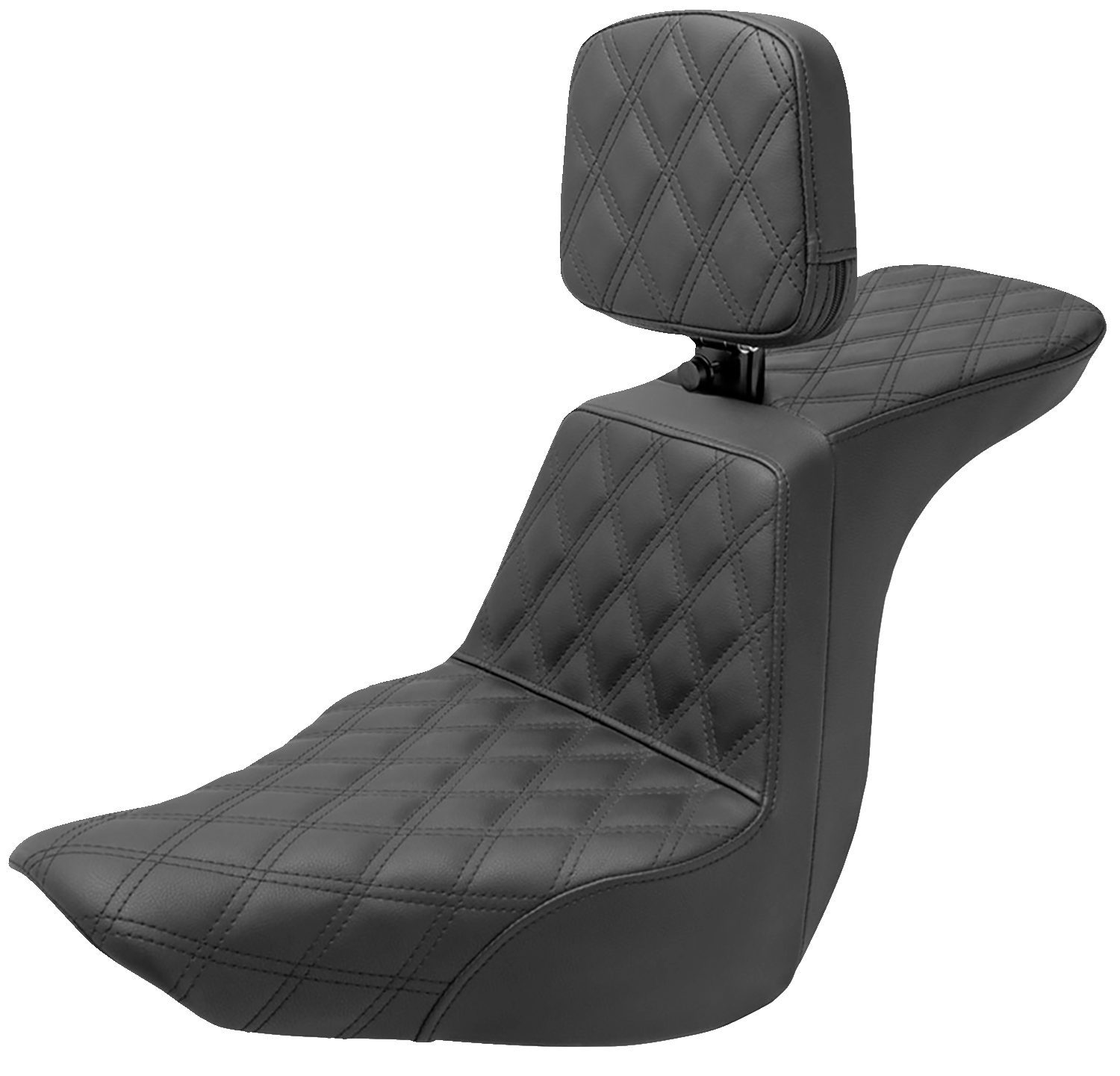 SADDLEMEN Tour Step-Up Seat - Rider Backrest - Full Latice Stitch - FLSB/FXLR '18-'24 818-29-195BR