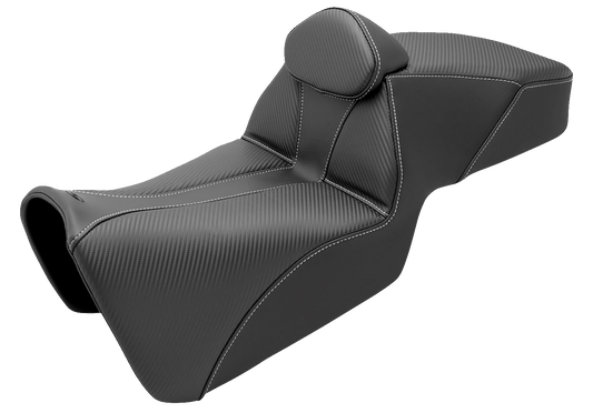 SADDLEMEN Adventure Tour Seat - w/ Backrest - Black - Pan Am '21-'24 821-34-200BR