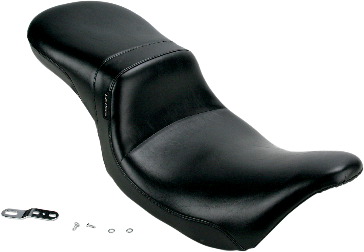 LE PERA Daytona 2-Up Seat - Without Backrest - Smooth - Black - FL '08-'23 LK-567
