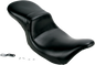 LE PERA Daytona 2-Up Seat - Without Backrest - Smooth - Black - FL '08-'23 LK-567