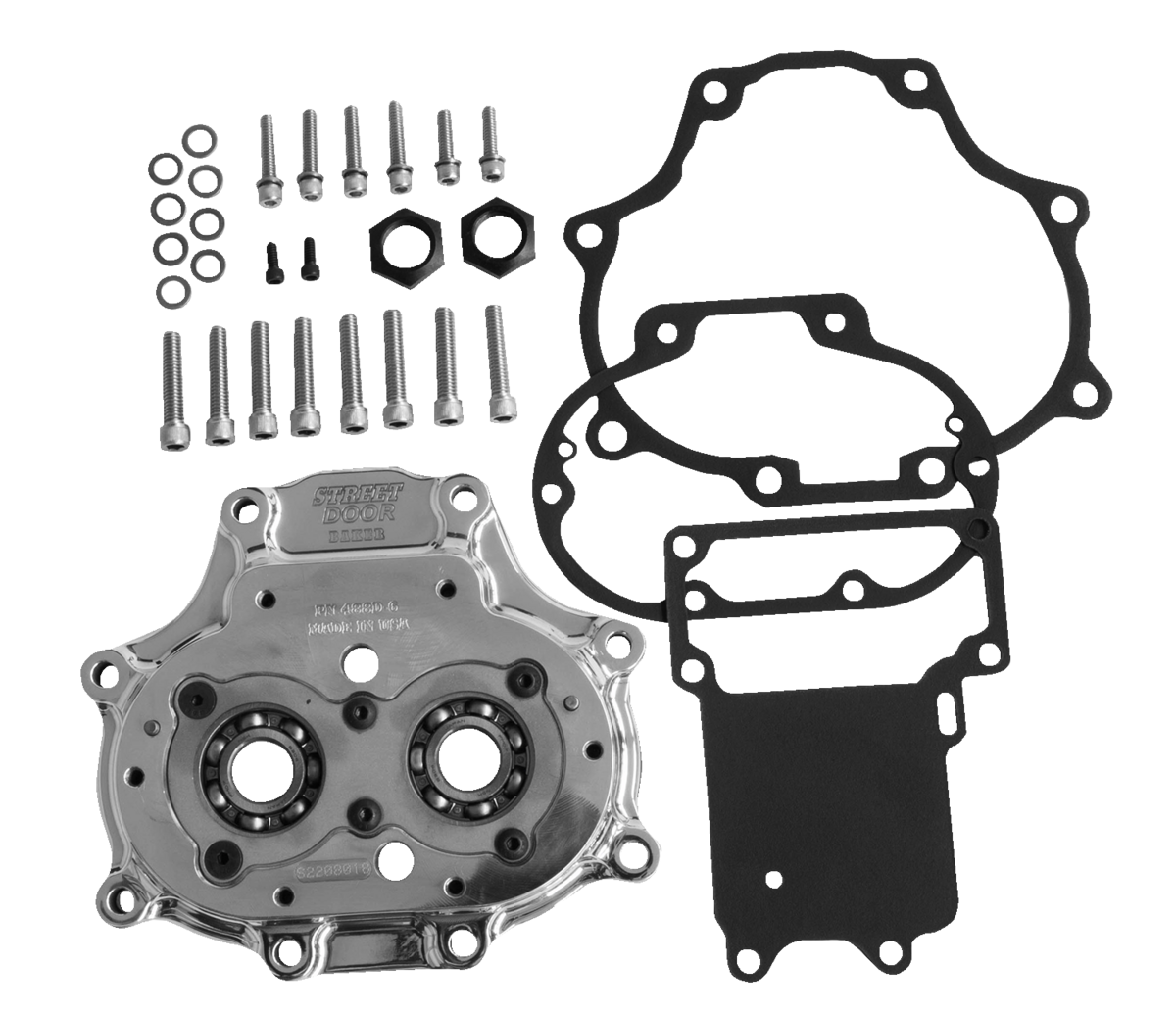 BAKER DRIVETRAIN 48902-6 Transmission Door Assembly - 6-Speed, Polished Aluminum
