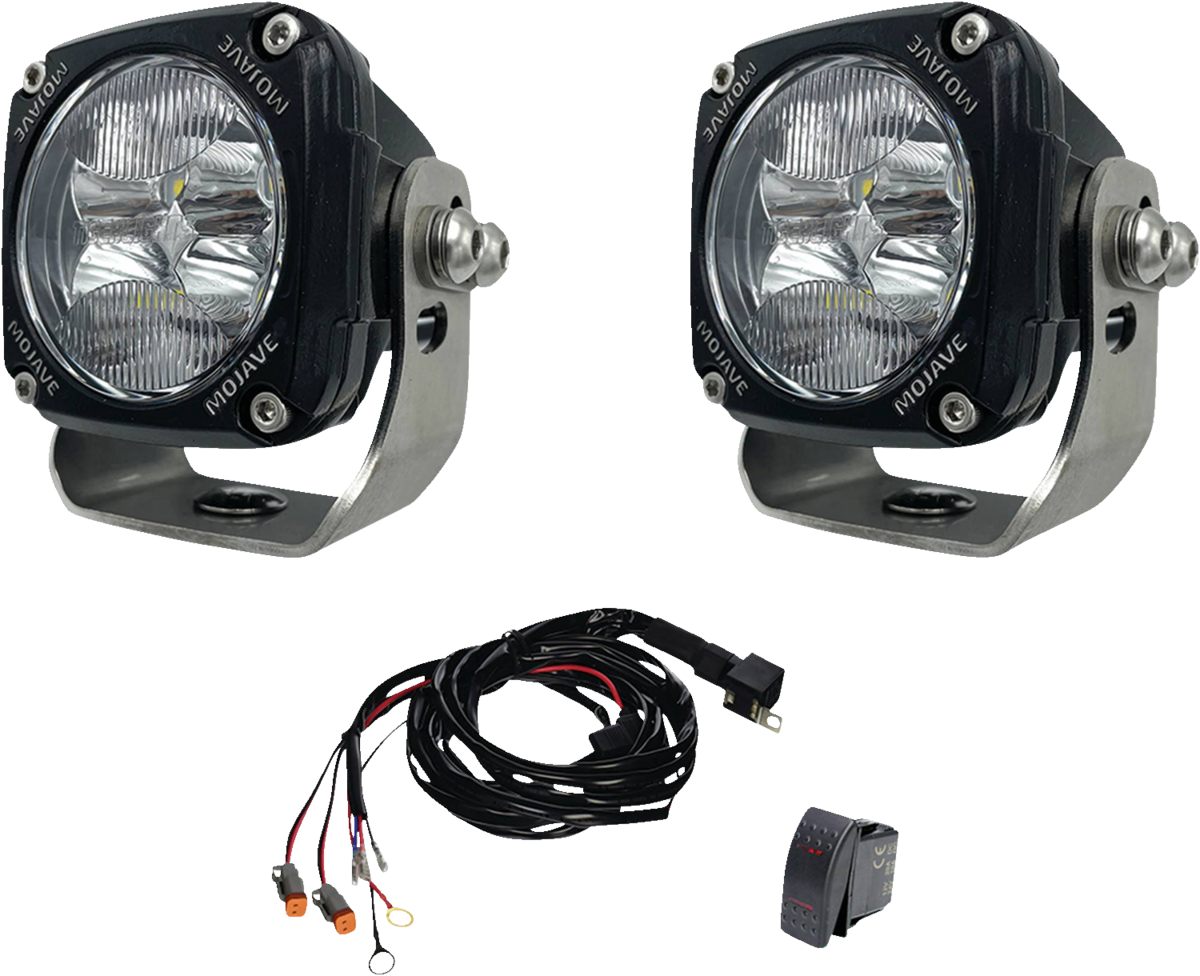 ALL BALLS TLM3-KIT 3-Inch LED Racing Light Kit with Waterproof Housing