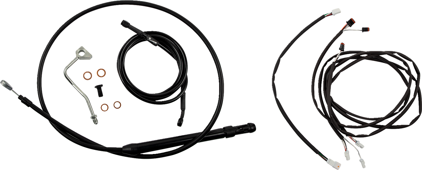 BURLY BRAND Touring Model Control Kit - Gorilla Ape Hanger - 14" - Black B30-1308