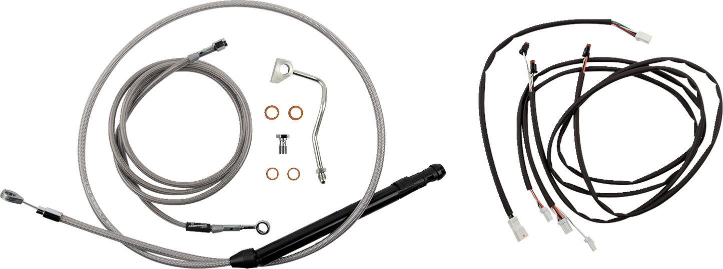 BURLY BRAND Touring Model Control Kit - Gorilla Ape Hanger - 14" - Stainless Steel B30-1311