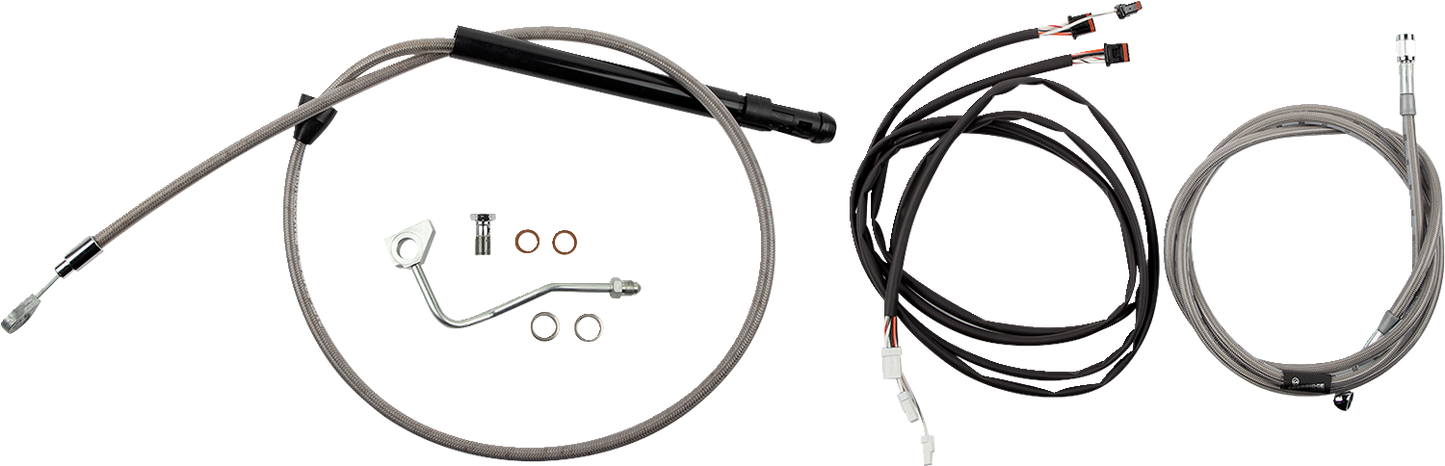 BURLY BRAND Touring Model Control Kit - Bagger - 13" - Stainless Steel B30-1316
