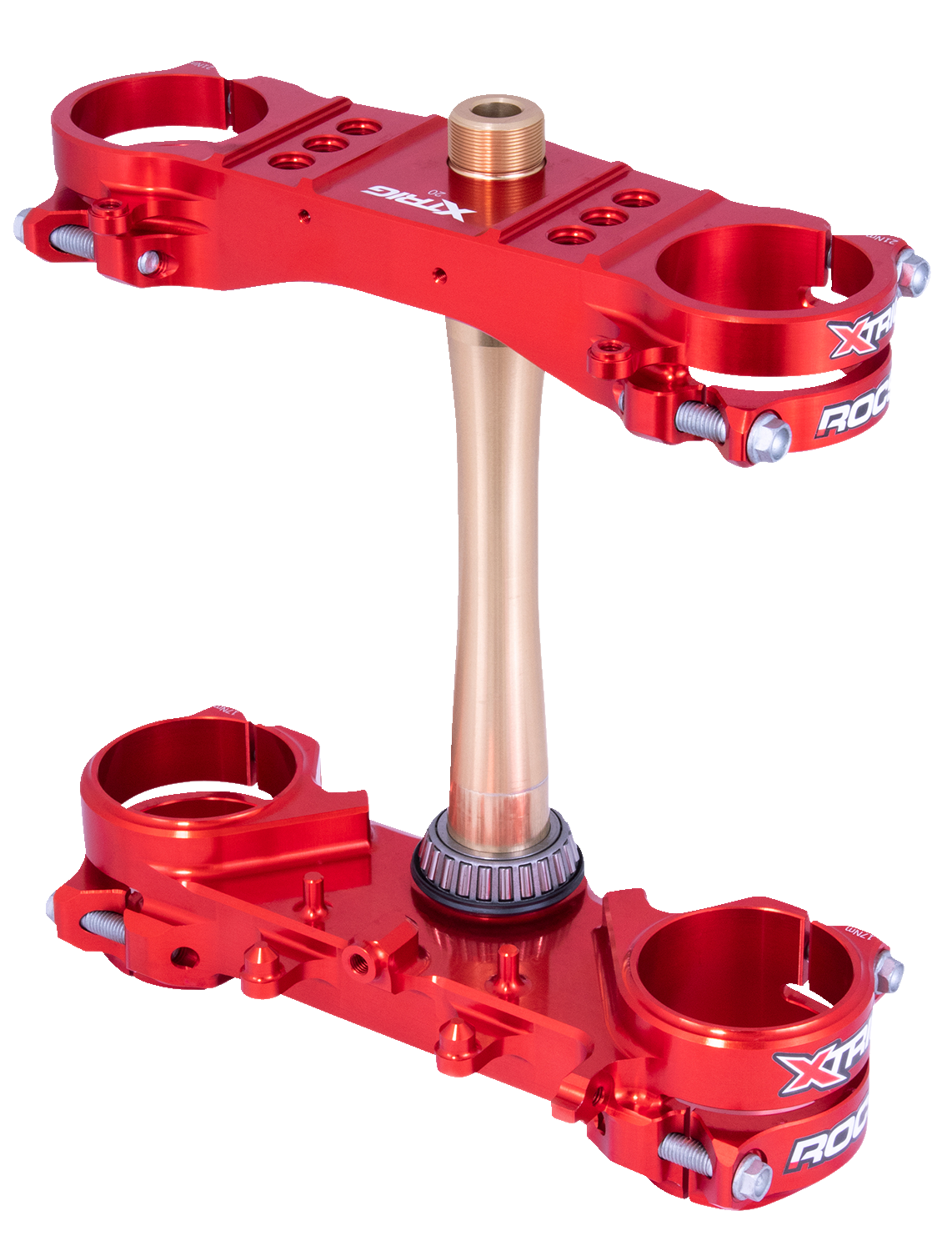XTRIG Triple Clamp 22 mm by Honda - Model 501330101201 with Red Finish