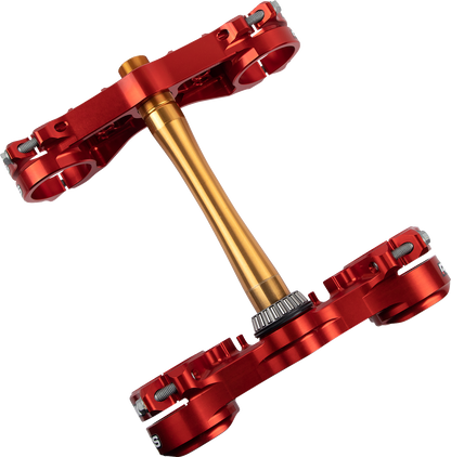 XTRIG Triple Clamp 22 mm by Honda - Model 501330101201 with Red Finish