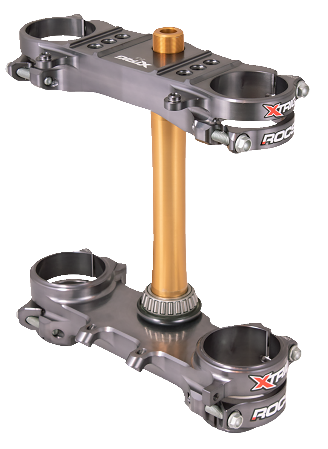XTRIG Triple Clamp for Suzuki 501330601301 – 1-1/8 inch Bar Mount, Gray