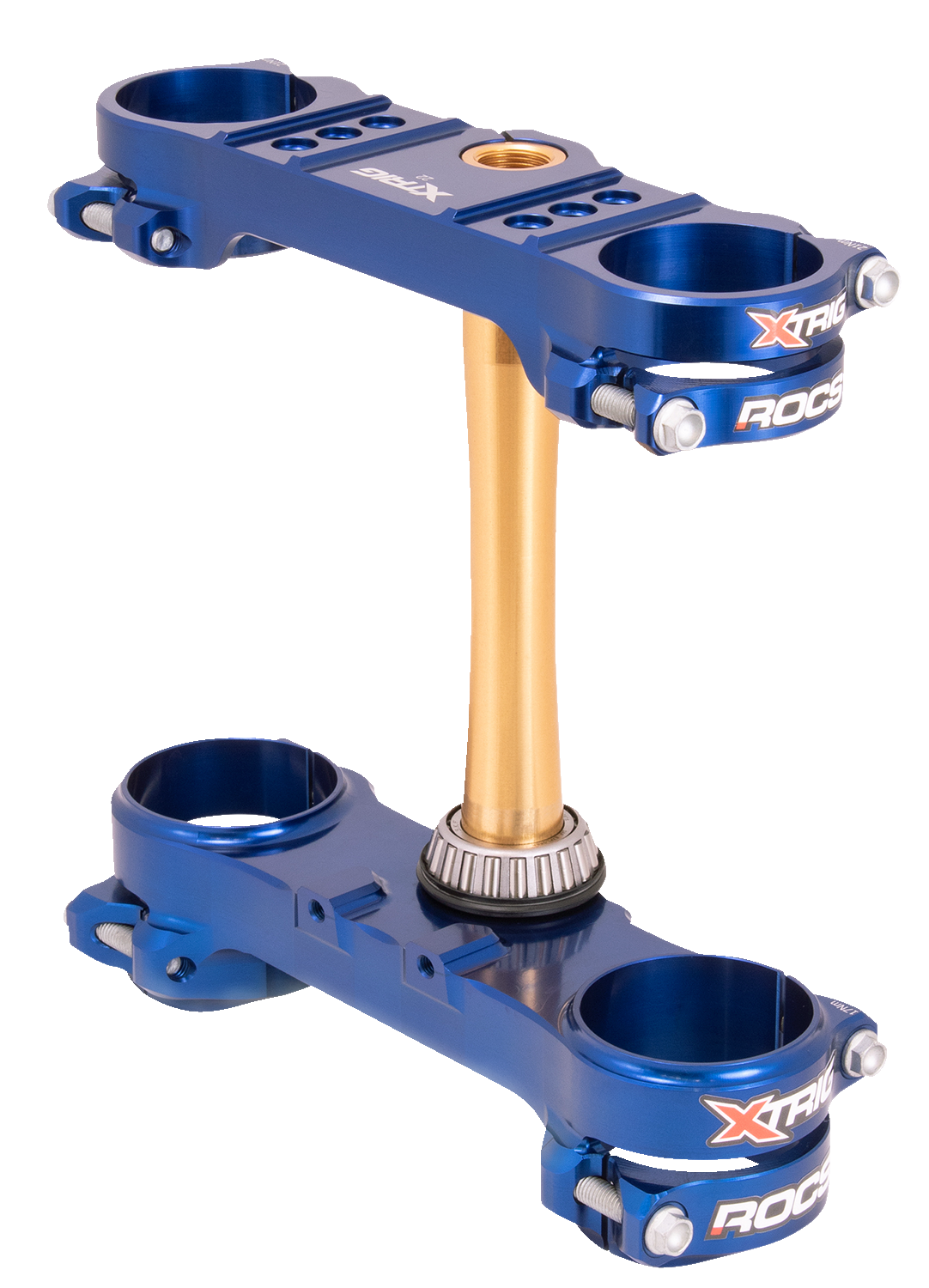 XTRIG Triple Clamp 24 mm for Sherco – Blue, Part #501350701201